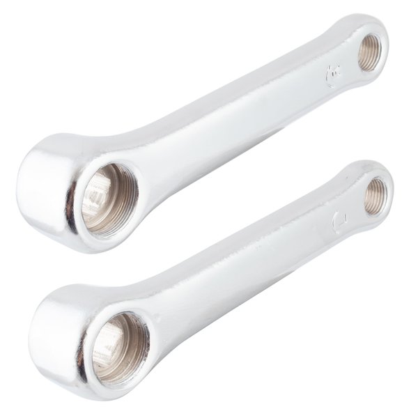 Sunlite Unicycle Cotterless Steel Crank Arm Set, 5", Silver
