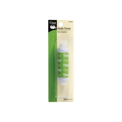 Dritz 30 Yards Elastic Sewing Thread White