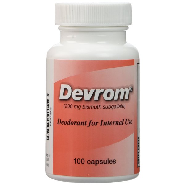 DEVROM® 200mg Capsules (Internal Deodorant)- 100 Capsules