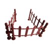 HERSMEMOR 50PCS Toys Fence Horse Corral Fencing Accessories Playset, Mini Plastic Garden Fence Toys Farm Animals Horses Figurines, Fence Panels, Cake Toppers for Kids (S)