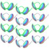 Bencailor 12 Pack Halloween Alien Glasses with Lenses Novelty Funny Glasses Alien Costume Accessories for Halloween Cosplay (Bright Colors)