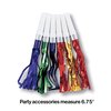 Creative Converting 12 Count Fringed Foil Party Horns, Multicolor