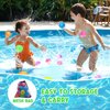 COSOOS 6 Pack Reusable Water Balloons for Kids, Summer Toy Water Toy for Boys Girls, Pool Beach Toys for Kids 3-12, Outdoor Activities Water Games Toys Self Sealing Refillable Water Balloons for Fun