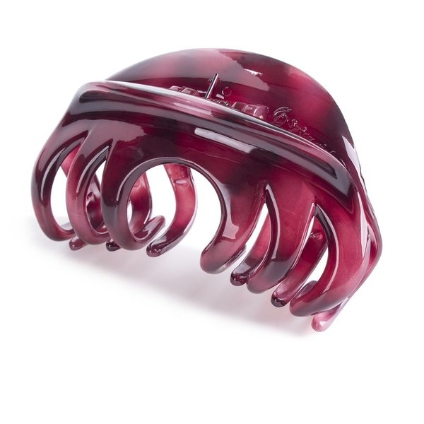 DSADKI Premium Hair Claw Clips For Thick Hair, Strong Holding Power Claw Hair Clamps Delicate Hair Grip for Women and Girls (Wine Red - 1pcs)