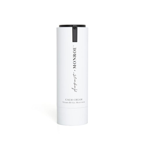 August+Monroe Calm Cream, Vitamin B3 Gel, Daily Face Moisturizer, Vegan, with Hyaluronic Acid, Niacinamide, Oats, White Willow Bark - made to Hydrate-Soothe-Restore Skin - For All Skin Types, Dermatologist Approved (30ml) (Original)