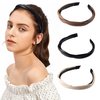 Womens Braided Headband | Leather Headbands for Women | 3-Pcs Set | Elastic PU Leather - Ideal for Daily Wear | Braided Design - Fashion Headbands for Girls | Hair Bands Suitable for Women and Girls