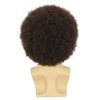 VGbeaty Afro Fluffy Wig for Men or Women Short Curly Dark Brown Rocker Wig California Halloween Hippie Party Cosplay Costume Wig (Dark Brown)