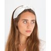 Wecoe 2 Pack Knotted Headbands For Women Navy Blue White Wide Headbands Hair Bands for Women's Hair Non Slip Fashion Cloth Headbands Hair Accessories For Women Girls Diademas Coreanas Para Mujer Gifts