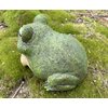 Top Brass Chunky Frog Key Hider Figurine - Cute Toad Garden Statue with Secret Compartment - Indoor/Outdoor