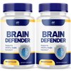 (2 Pack) Brain Defender Capsules, Official Brain Defender Supplement with All Natural Ingredients, Braindefender Advanced Nootroptic with Max Strength Vitamins for Health and Wellness (120 Capsules)
