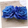 Gogogmee Girl Hair Clips Flower Hair Clips for Women Bride Headpieces for Wedding Floral Hair Headpiece for Brides Hair Accessories for Kids Womens Hair Clips Rose Fork Comb Miss