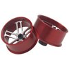 Vgoohobby Aluminum Alloy Wheels Rims OD 23.5mm Compatible with Tamiya Mini 4WD RC Car (Red)