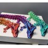 3D Printed Dragon,Chinese Dragon,Dragon Statue 12 in Fidget Toys for Autism/ADHD,3D Printed Gift Toy, Executive Desk Toys,Home Office Decor (Blue Sliver)