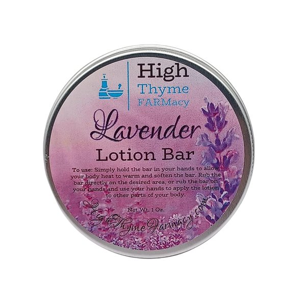 All-Natural Lavender Lotion Bar - Waterless Lotion Bar for Dry Skin - Beeswax Lotion Bar w/Lavender Essential Oil - Convenient Travel Lotion - Eco Friendly Lotion Massage Bar