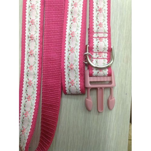 FERDINANO I Designer Dog Collar & Lead. Floral. 11"-15"