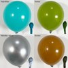 ECEAE 127Pcs Green Balloon Arch Garland Kit with Teal Blue, Brown, Metallic Silver, Square Foil Balloons, for Gaming Theme Party Decor, Birthday Party Supplies, Kids' Party Crafts and Decorations