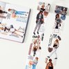 WT Chic Attitude Wide PET Tape, Single Roll, Original Designs, Fashion Outfit Girls Decorative Tape, Characters, Transparent Clear Adhesive, Journal Scrapbook Bujo Planner DIY Craft Supplies