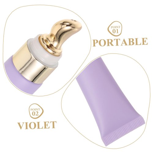 Gogogmee Eye Cream Bottles Eye Cream Applicator Cosmetic Tube Empty Cream Tube Essential Oil Tube Refillable Cream Tube Empty Cosmetics Dispenser Zinc Alloy Travel Frosted Bottled