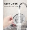 1 Pack Sink Strainer, Flexible Chain Mesh Easy Clean Kitchen Sink Drain Strainer, Anti-Rust 304 Stainless Steel Sink Strainer, Sink Protectors Clog-Free Sink Catcher Strainer for Food Garbage Disposal