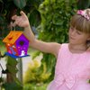 hapray 2 Pack Bird House Kit, DIY Birdhouse Kits, Wooden Crafts Arts for Children to Build and Paint (Includes Paints & Brushes) for Kids Girls Boys Toddlers Gifts Christmas