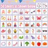 Partywind Temporary Tattoos for Girls, Individually Cut Kids Tattoos for Girls Party Supplies Favors, Birthday Party Decorations Goodie Bag Stuffers, Fake Tattoo Stickers for Children Girls