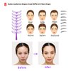 8 Styles Eyebrow Stencils!! Washable Eyebrow Stencils,Eyebrow Shaping Tool Kit, 8 Styles Reusable Eyebrow Template with Handle and Strap