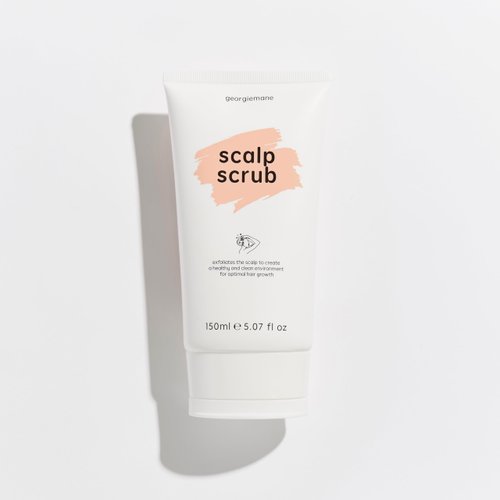 Georgiemane Scalp Scrub, 5.07 Fl Oz - Exfoliates Scalp with Caffeine, Sugar, and Coconut Oil, 100% Vegan & Cruelty-Free