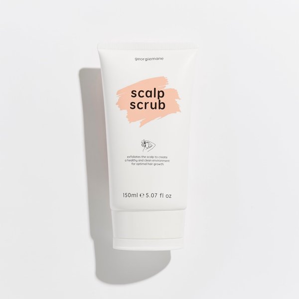 Georgiemane Scalp Scrub, 5.07 Fl Oz - Exfoliates Scalp with Caffeine, Sugar, and Coconut Oil, 100% Vegan & Cruelty-Free