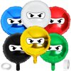 Hungdao 6 Pcs 21 Inches Ninja Balloons Colorful Ninja Theme Party Supplies Ninja Aluminum Film Balloon Birthday Party Favors