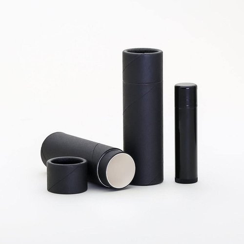 1 OZ Black Kraft Paperboard Cosmetic/Lotion/Lip Balm/Deodorant Tubes (100)