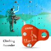 LIXADA Rock Climbing Ascender Ultralight Fall Arrest Protection Belay Device Self-Locking 8-13MM Rope Grip Clamp for Outdoor Climbing and Rescue (Orange)