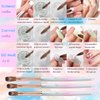 heemeei Kolinsky Acrylic Nail Brush Size 12- Nail Brushes for Acrylic Application - Acrylic Powder Brush for Nail Art - Nail Acrylic Brush for Professional Manicure DIY Home Salon (12#)…