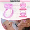 KB ESSENTIALS 200pcs Glue Rings for Eyelash Extensions - Lash Extension Ring Holder Cup Professional Tech Supplies – Adjustable, Disposable & Flower Nail Art, Tattoo Makeup