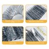 HAICHER Colored Lash Extensions CC Curl 9-18mm Mixed Lash Trays, Holographic Lash Tinsel for Eyelash Extension (Silver, Volume)
