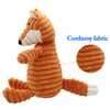 Ranvi Durable Interactive Plush Dog Chew Toys Cute Stuffed Dog Toy with Crinkle Paper, Chew Toys Make Funny Sounds, Suitable for Puppies and Medium-Sized Dogs(Fox)