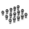 Genmitsu 15PCS ER11 Precision Spring Collet Set for CNC Engraving Milling Lathe Chuck Tool, 1.0mm-7.0mm & 1/4", 1/8"