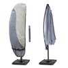 STEECA Patio Waterproof Umbrella Cover, Outdoor Offset Parasol Cover for 7.5-11.5 Feet Cantilever Banana Frame Umbrella