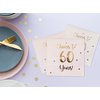 Cheers to 60 Years Cocktail Napkins | Happy 60th Birthday Decorations for Men and Women and Wedding Anniversary Party Decorations | 50-Pack 3-Ply Napkins | 5 x 5 inch folded (Pink)