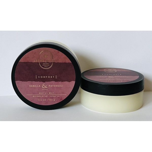 2 COMFORT VANILLA & PATCHOULI Body Oil Melt 3.5 OZ bath body