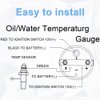 Jovbex Oil Temp Gauge Meter Temperature Kit 50-150℃ Digital LED Display DC12V for Car Truck Boat Marine Ship Vehicle Automotive 2" 52mm