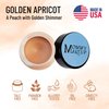 Mommy Makeup Any Wear Creme Eyeshadow - Waterproof, Smudge-proof, Highly Pigmented - Cream Eye Shadow for Eyes, Cheeks & Lips - Oil-free, Paraben-Free, Cruelty Free (Golden Apricot)