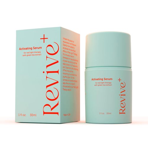 Red Light Therapy Activation Serum - Amplify Effects & Reduce Wrinkles with Hydrating Serum for Face- Green Tea Serum - Hydrating Face Serum Skin Care Routine - Hyaluronic Acid Serum for Face -1oz