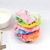 6 PCS Premium Velvet Macaron Theme Gradient Hair Scrunchies Tie Bobbles Girl's Tie Dye Rainbow Hair Bands Scrunchy Hair Tie Ropes Cream Color Hair Elastic Bands (6 PCS Rainbow)
