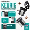 Reusable K Cups for Keurig Supreme, K Supreme Plus and K Slim by PureHQ - Refillable Kcup for Keurig Supreme Coffee Maker - MultiStream Coffee Pods Filter - 4 Pack