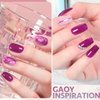 GAOY Dark Purple Gel Nail Polish, 16ml Soak Off UV Light Cure Gel Polish for Nail Art DIY Manicure at Home, Color 1606