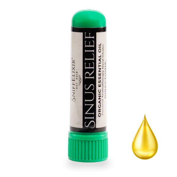 Sinus Relief Essential Oil Nasal Inhaler Stick - Natural Decongestant for Stuffy Nose, Sinus Pressure, Nasal Congestion - Breathe Right Personal Aromatherapy Diffuser