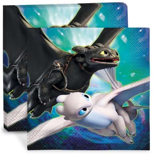How To Train Your Dragon 3 Luncheon Napkins - 6.5" x 6.5", 16 Pcs