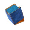 Squire 100+ XL Convertible Deck Box EXCLUSIVE LINE | Card Storage Box | Removable Cover Clips | Holds 100 Double-Sleeved Cards in Extra Thick Inner Card Sleeves | Blue/Orange Color | Made by Gamegenic