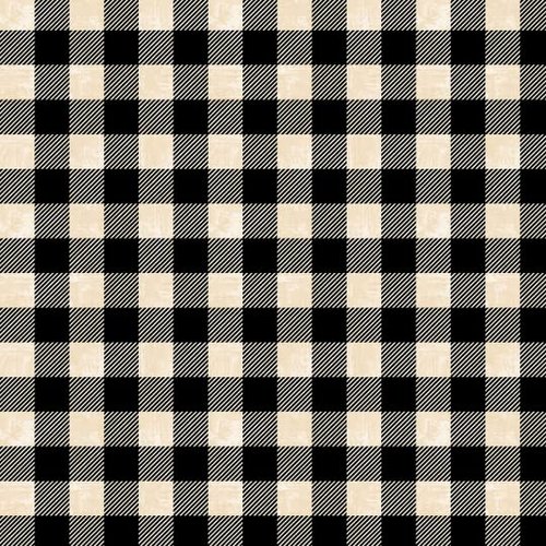 Lake Adventure Black Cream 3/4" Buffalo Plaid 90518-291 from Wilmington by The Yard