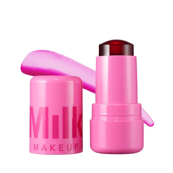 Milk Makeup Cooling Water Jelly Tint, Burst (Poppy Pink) - 0.17 oz - Sheer Lip & Cheek Stain - Buildable Watercolor Finish - 1,000+ Swipes Per Stick - Vegan, Cruelty Free